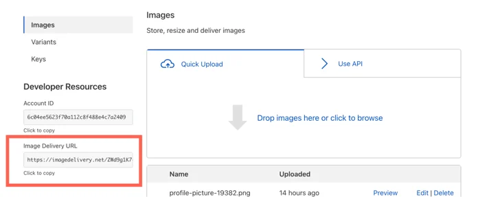 Serving images with Cloudflare Images